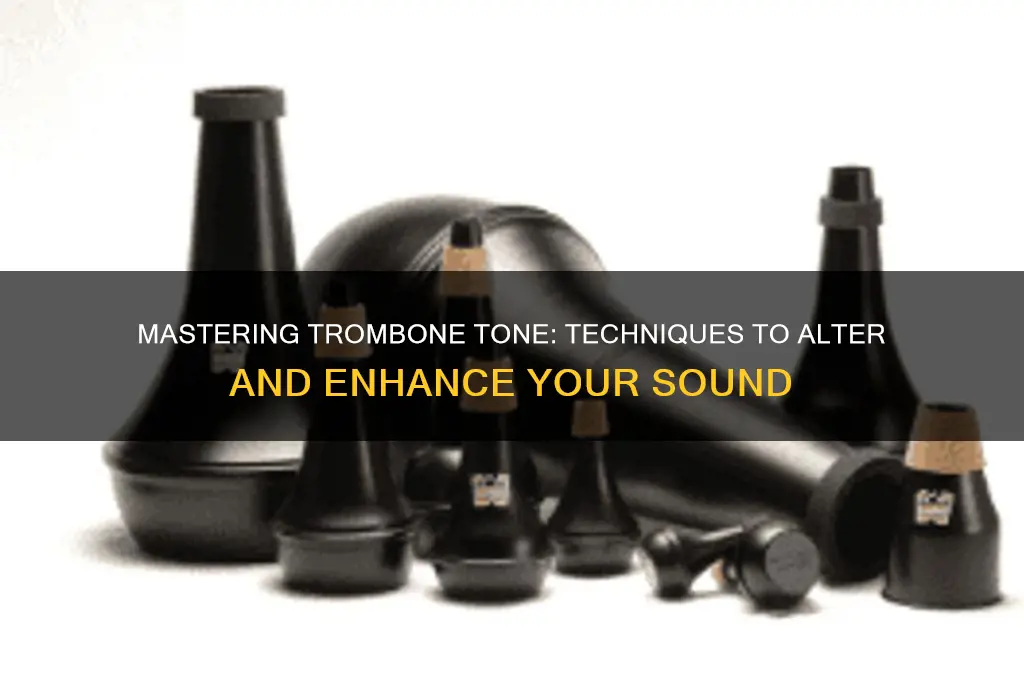 how do you alter the sound of a trombone