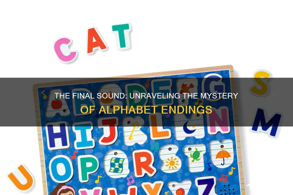 how do you call the sound ending of alphabet