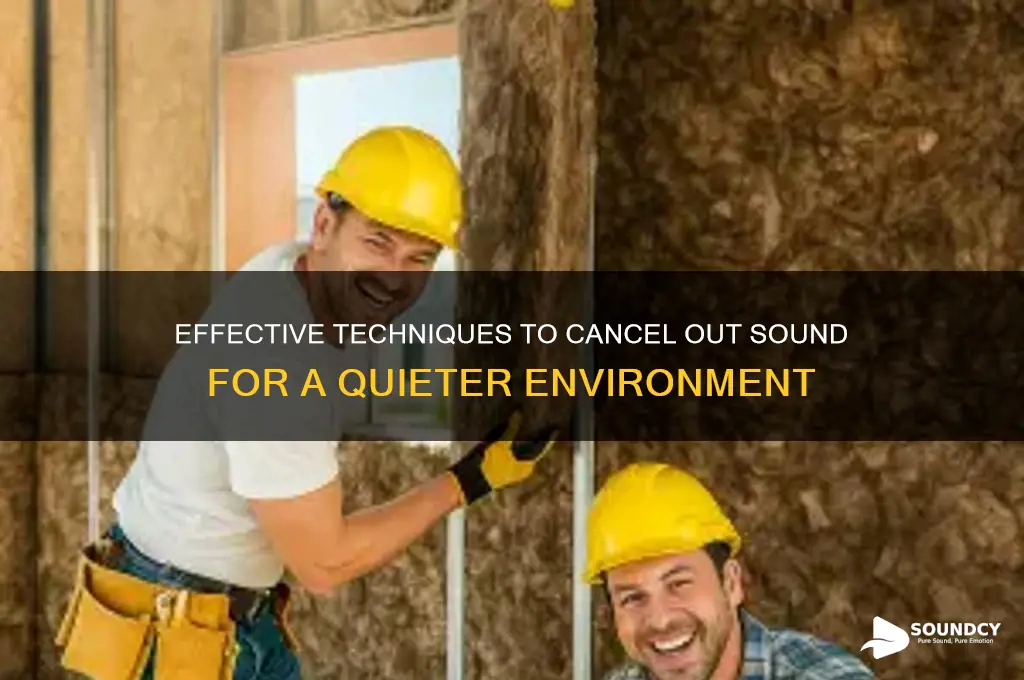 how do you cancel out sound