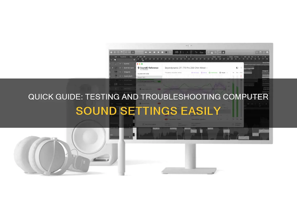 how do you check the sound on a computer