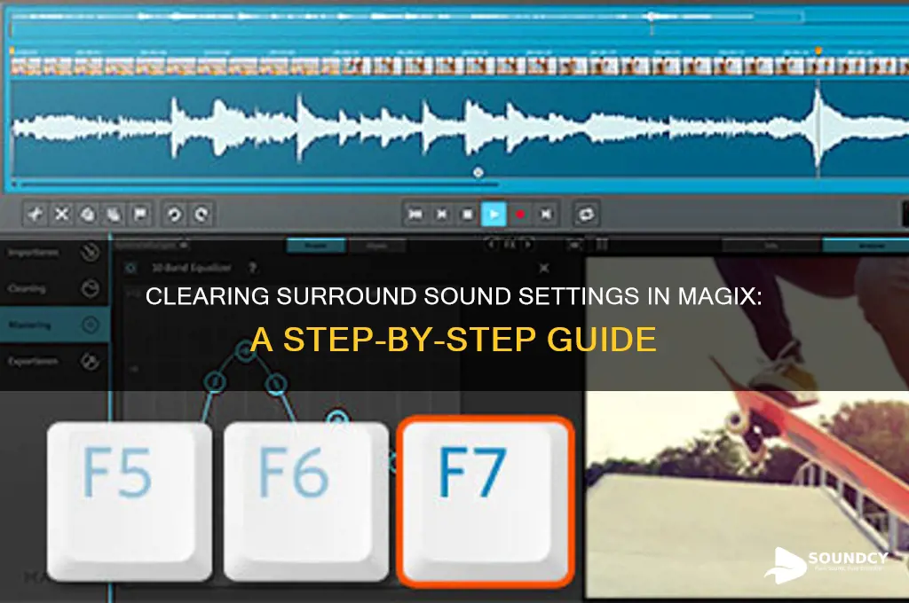 how do you clear surroun sound setting in magix