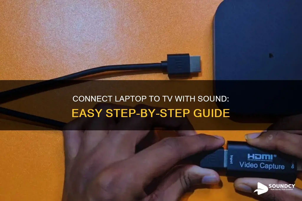 how do you connect laptop to tv with sound