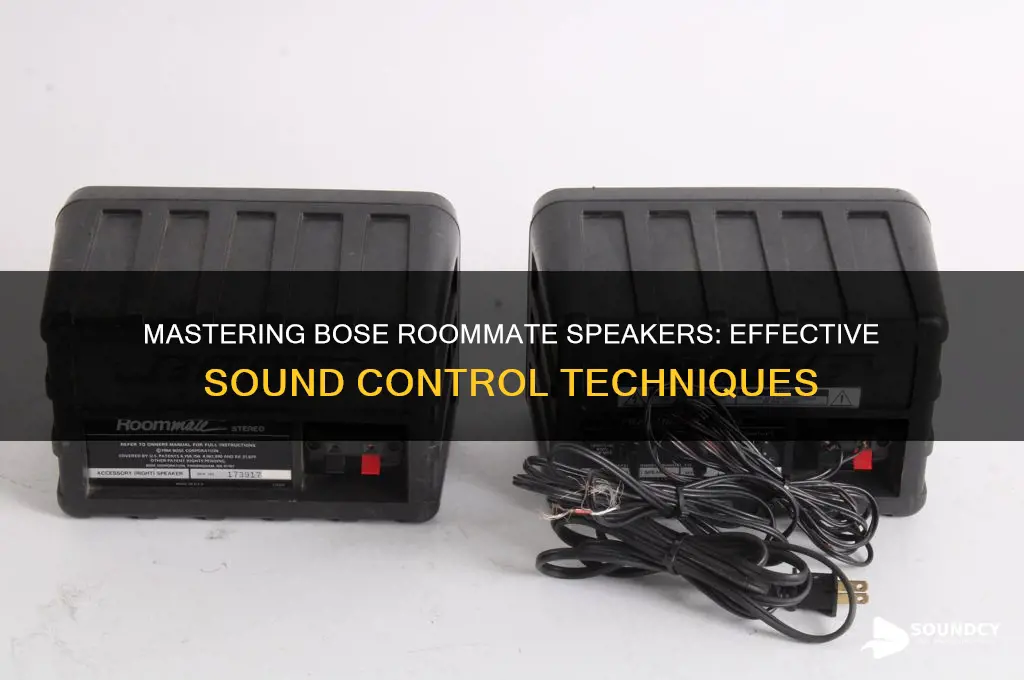 how do you control sound from bose roomates speakers