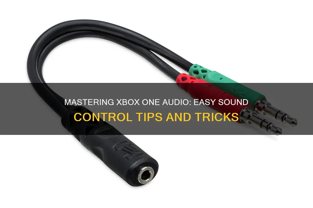 how do you control the sound on xbox one