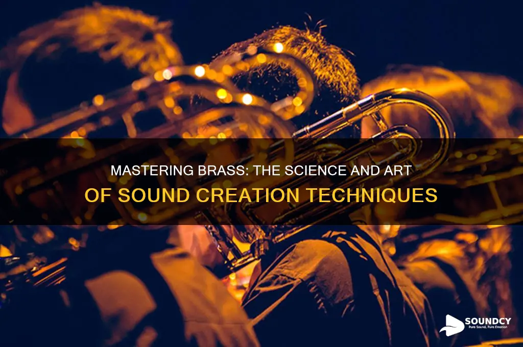 how do you create sound on a brass instrument