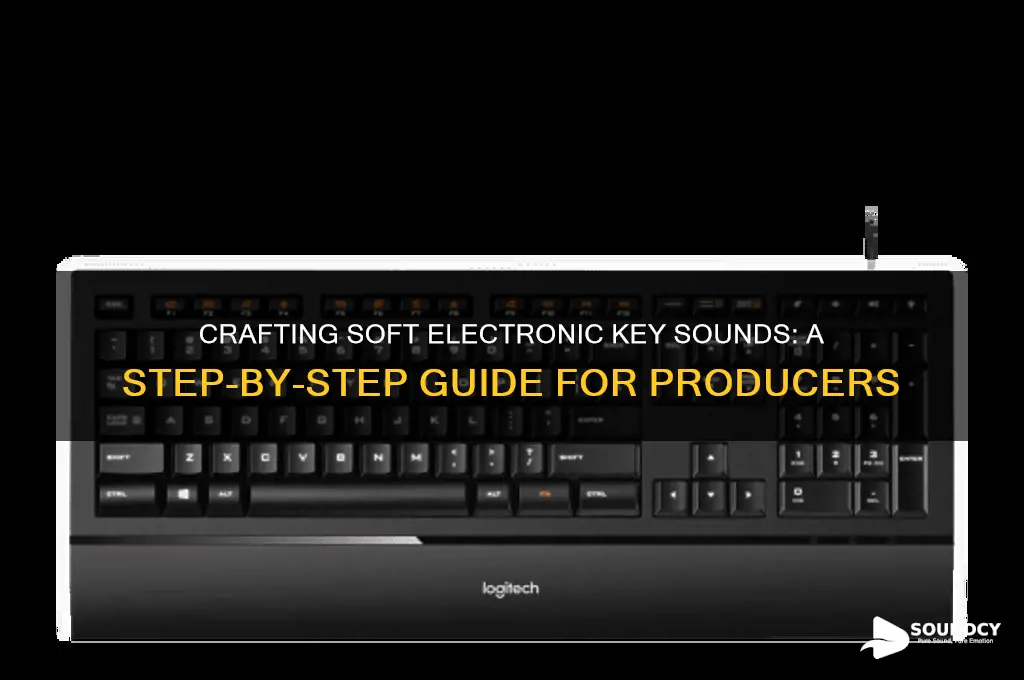 how do you create the soft electronic key sound