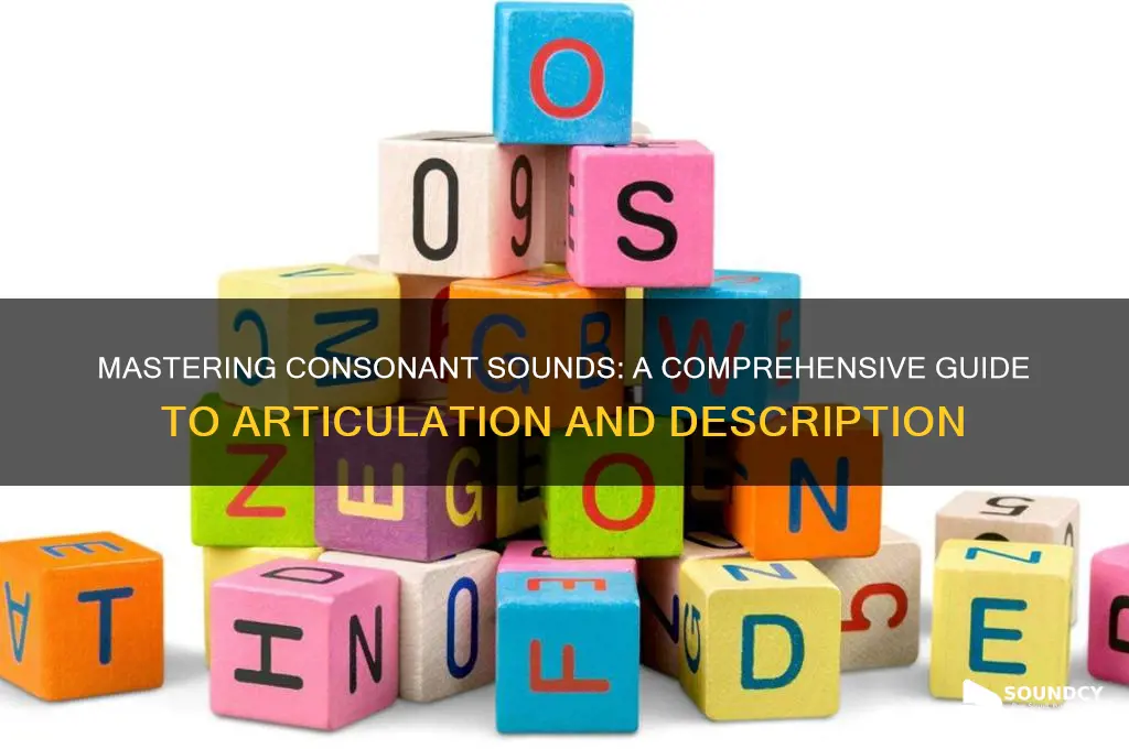 how do you describe consonant sounds