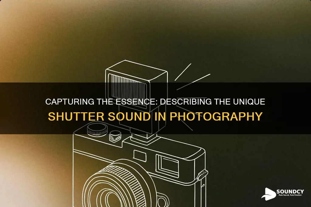 how do you describe shutter sound