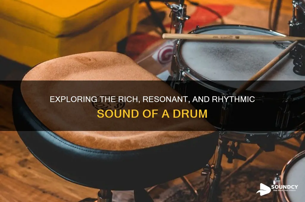 how do you describe the sound of a drum