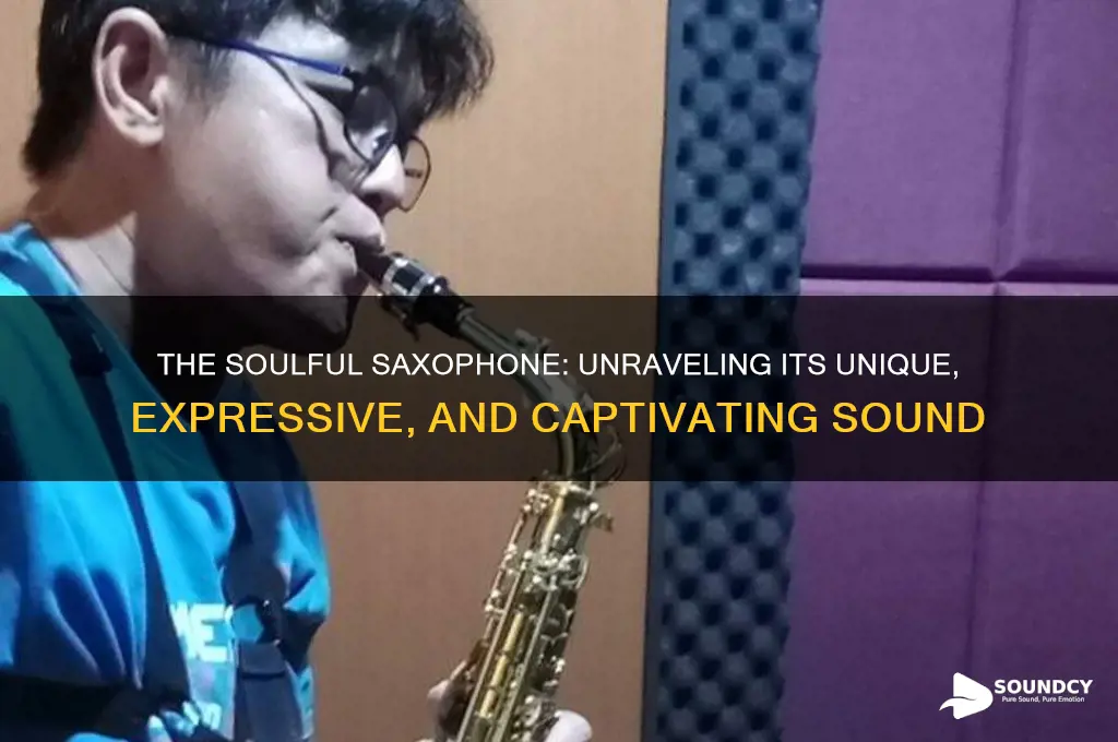 how do you describe the sound of a saxophone