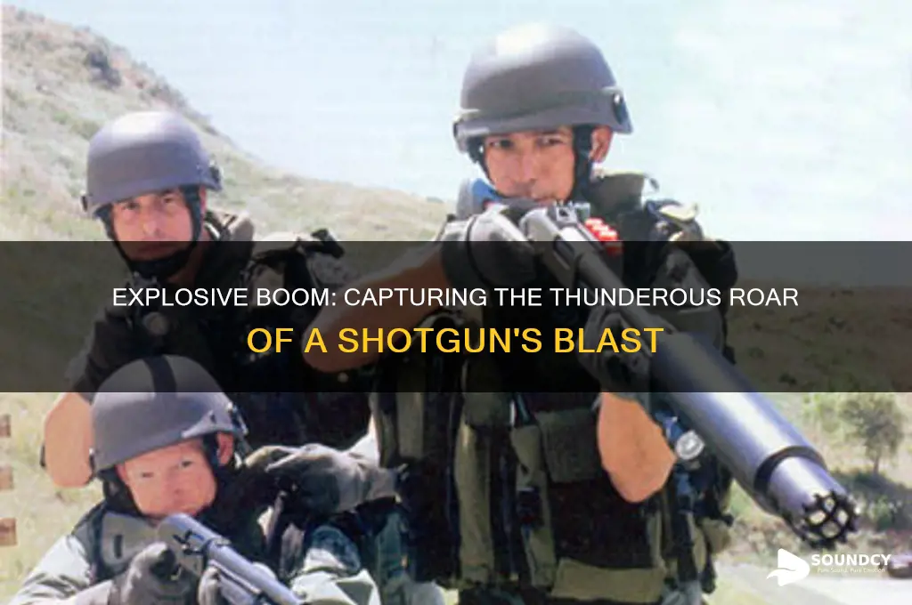 how do you describe the sound of a shotgun
