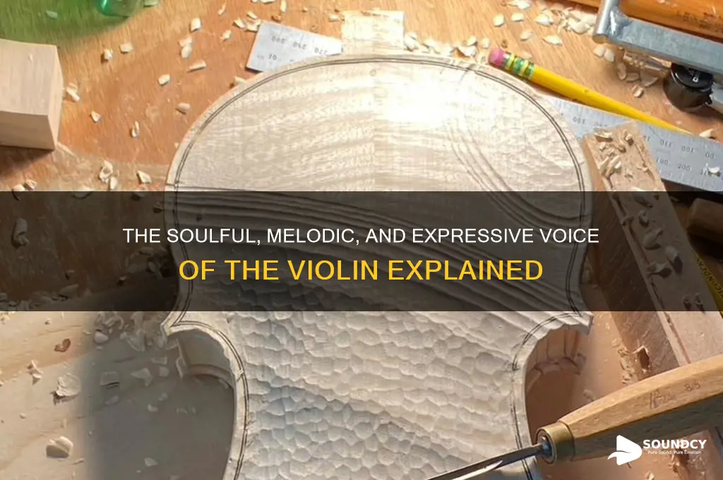 how do you describe the sound of a violin