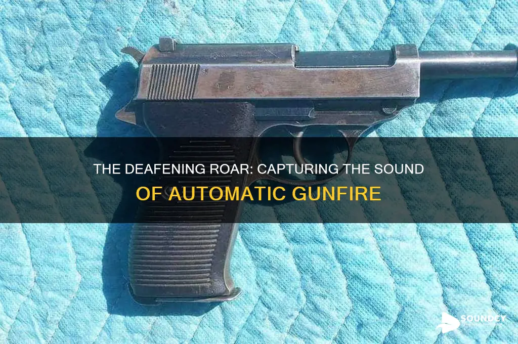 how do you describe the sound of automatic gunfire