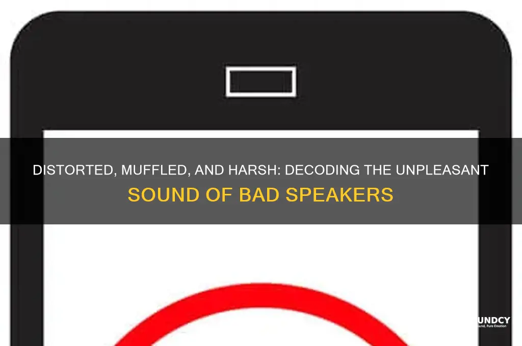 how do you describe the sound of bad speakers
