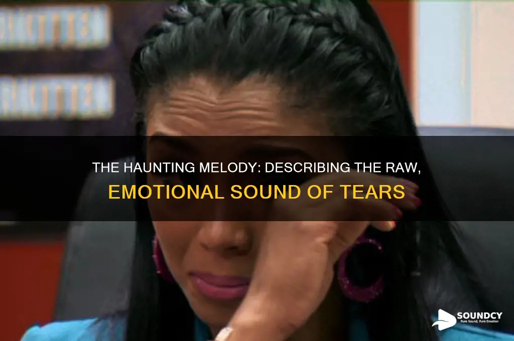 how do you describe the sound of someone crying