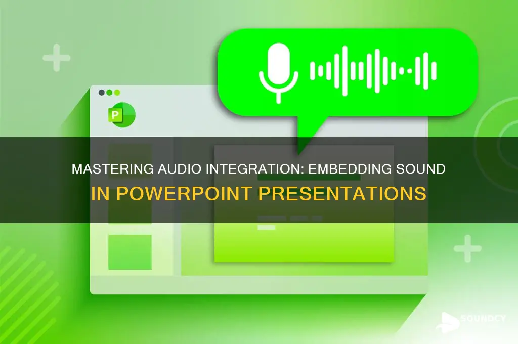 how do you embed sound into a powerpoint presentation