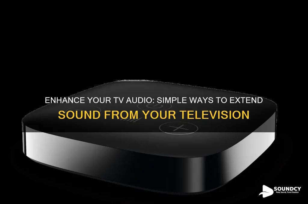 how do you extend the sound from a tv