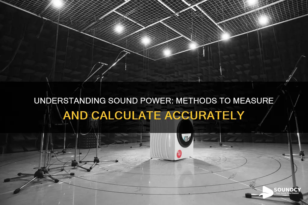 how do you find sound power