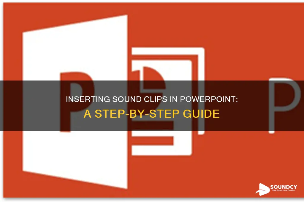 how do you insert a sound clip into powerpoint