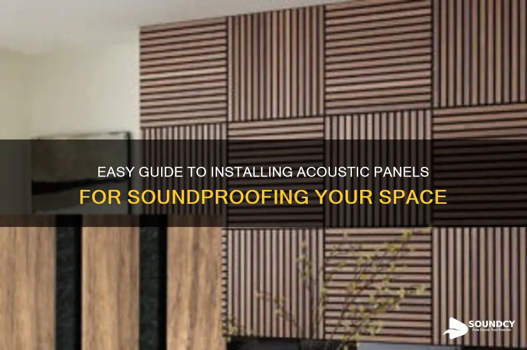 how do you install acoustic panels sound proofing foam