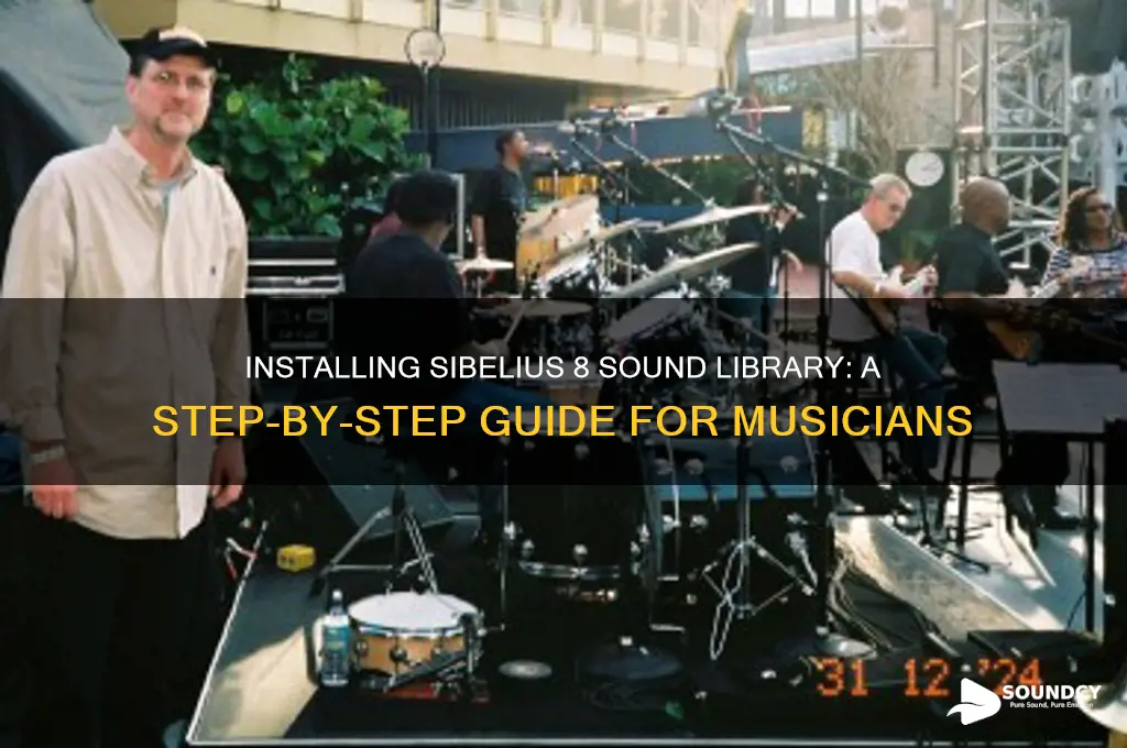 how do you install the sibelius 8 sound library