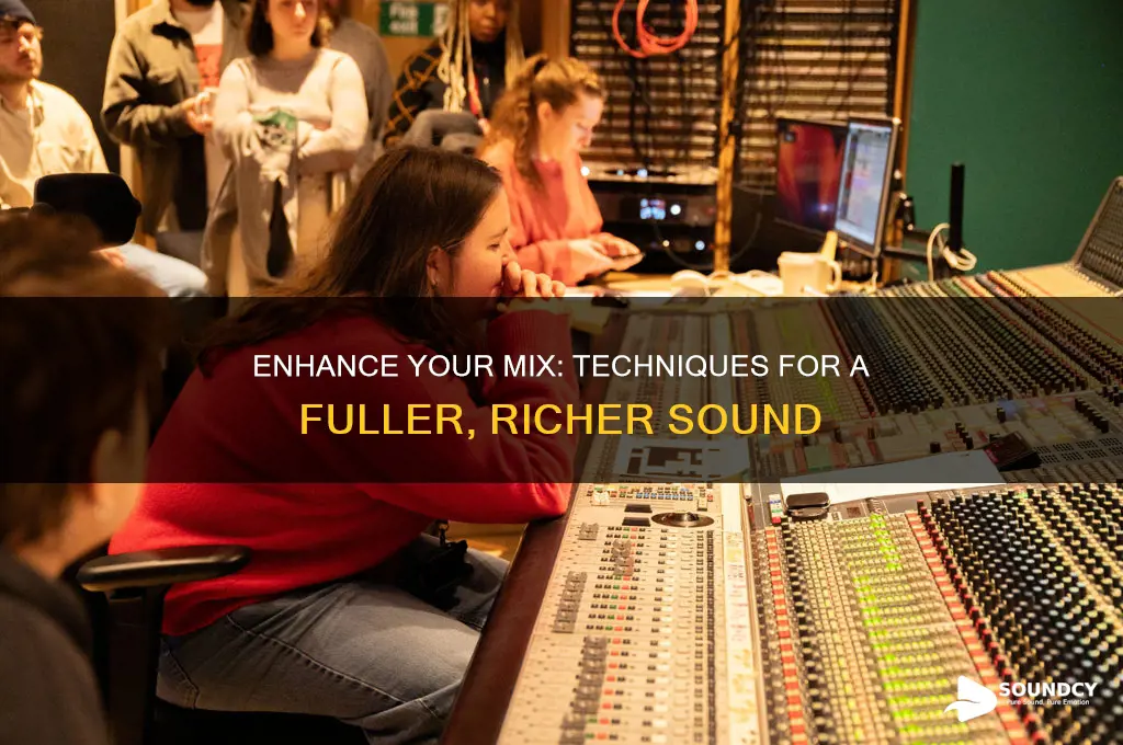 how do you make a mix sound more full