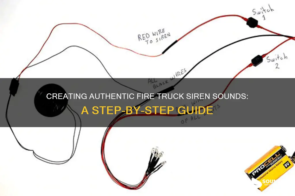 how do you make a sound for the firecar