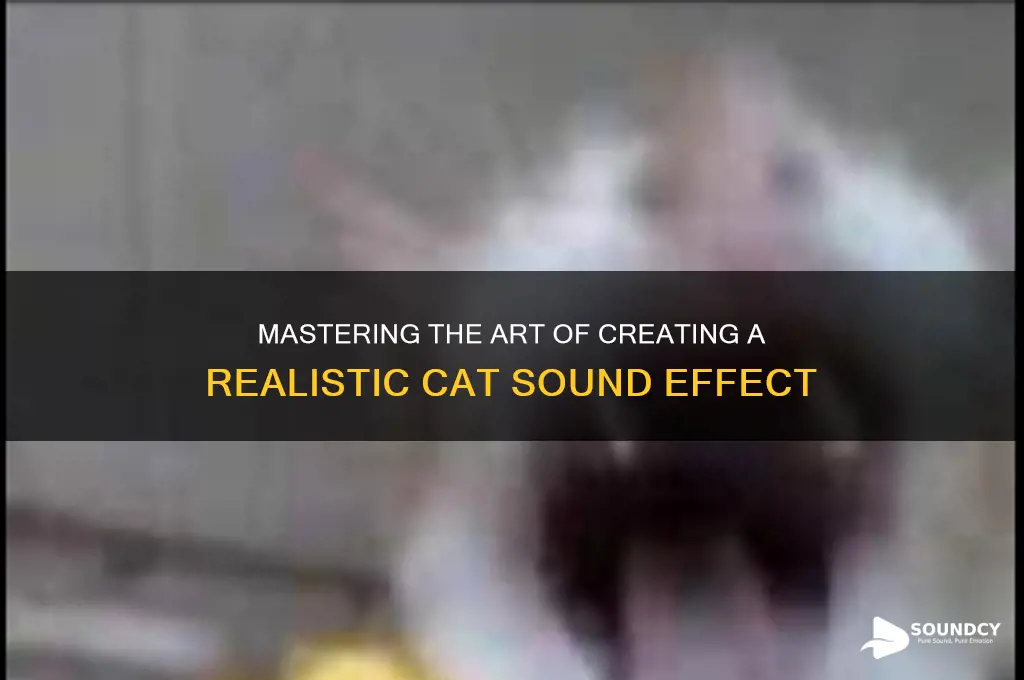 how do you make a sound of a cat