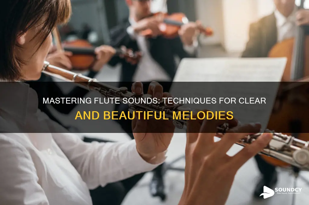 how do you make a sound on a flute