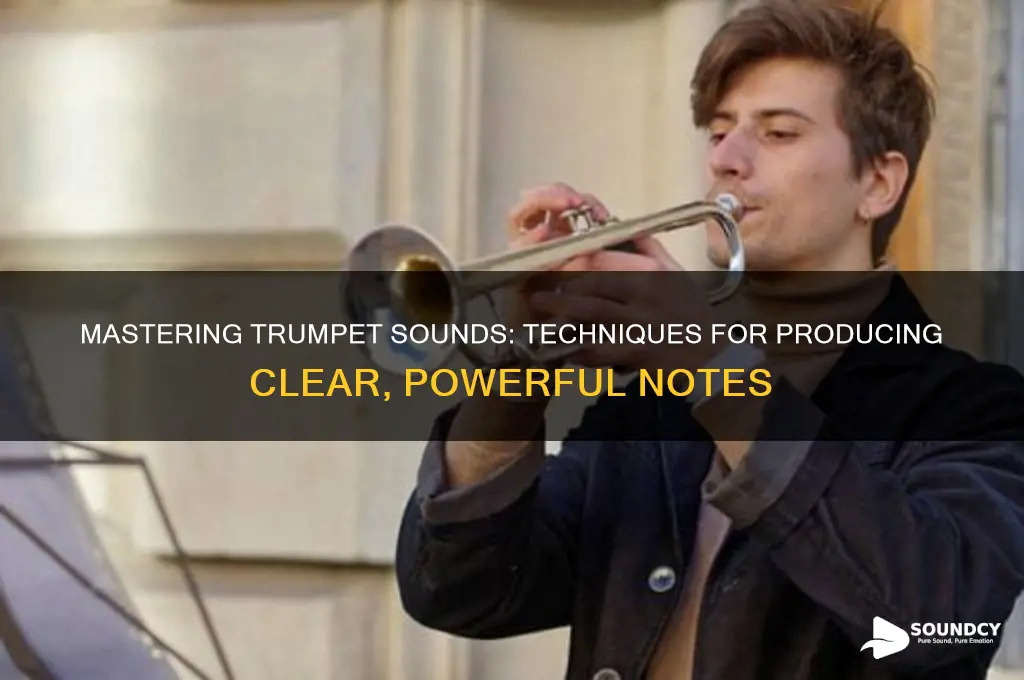how do you make a sound on a trumpet
