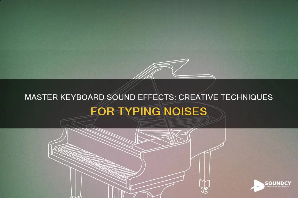 how do you make a sound with your keyboard