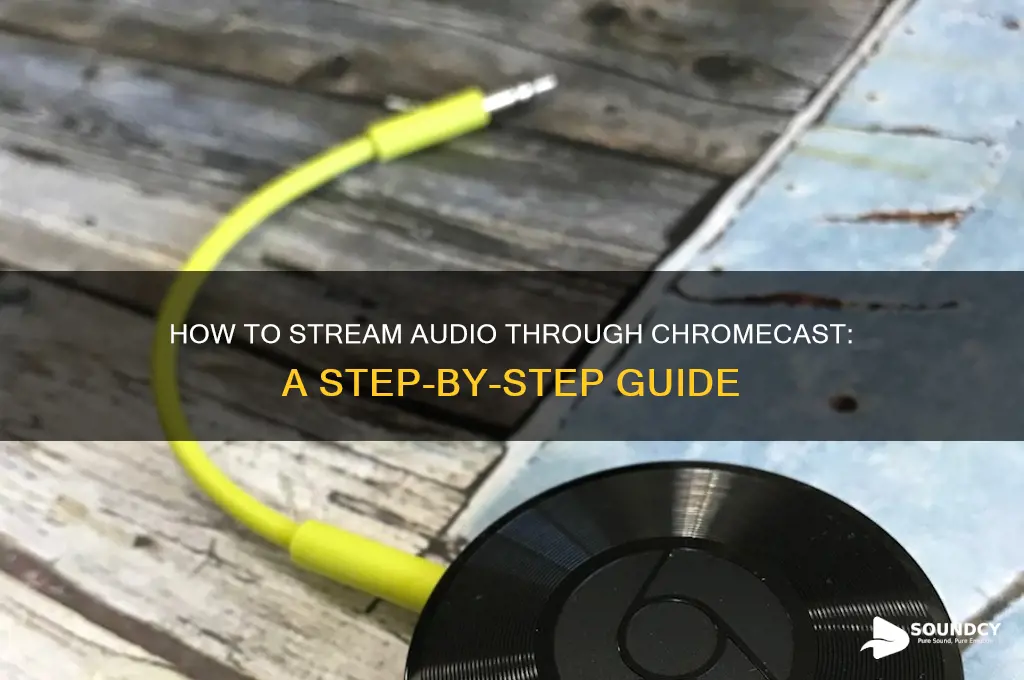 how do you make the sound come through chromecast