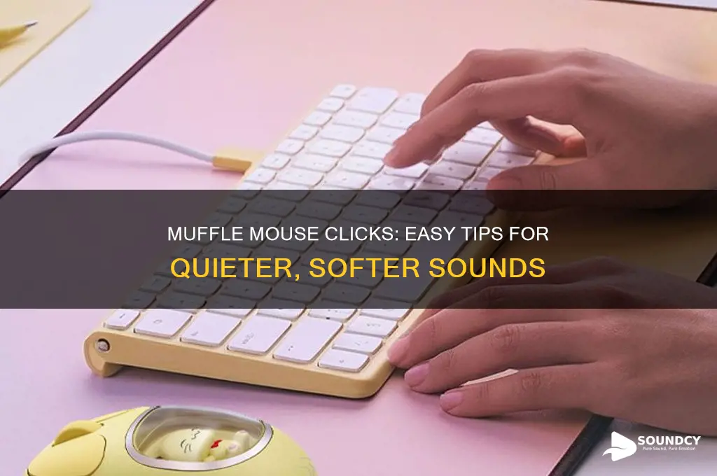 how do you make your mouse clicks sound muffled