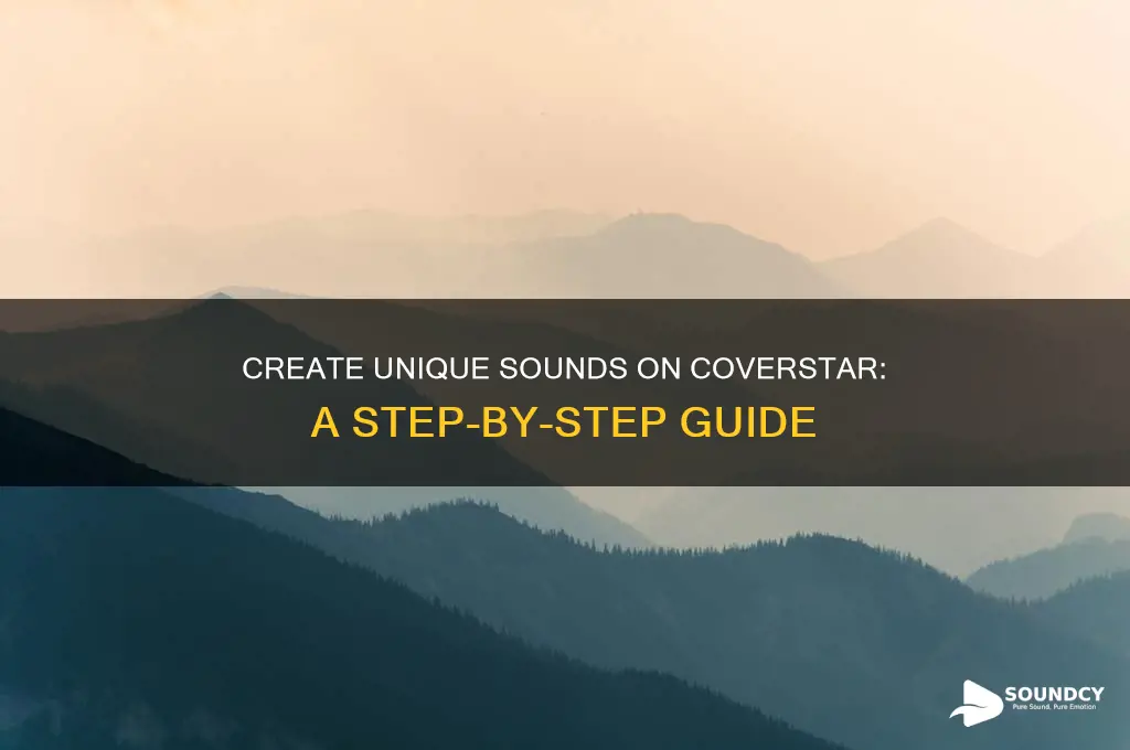 how do you make your own sound on coverstar