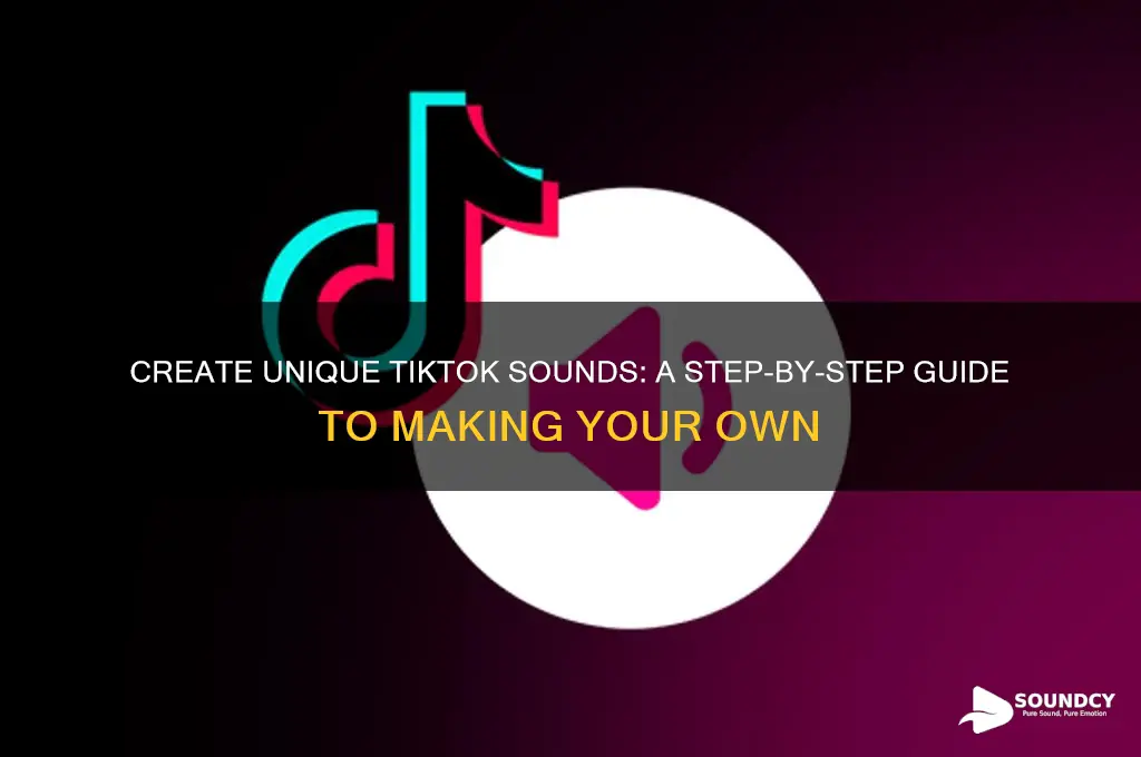how do you make your own sound on ticktock