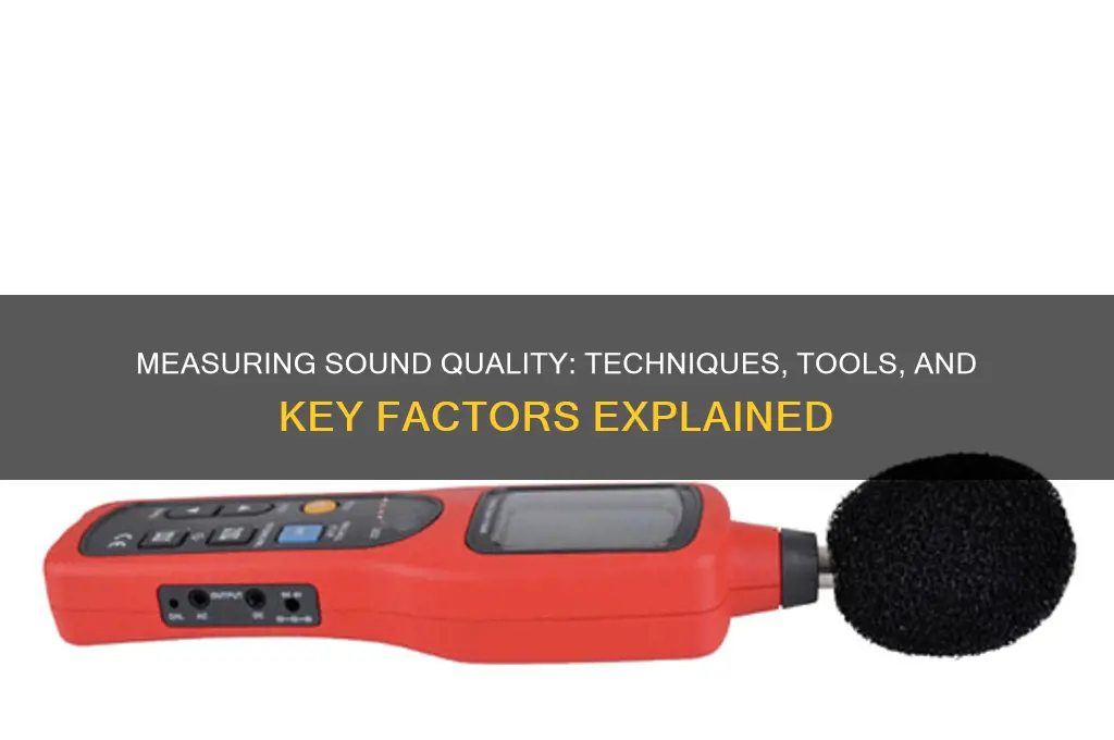 how do you measure sound quality