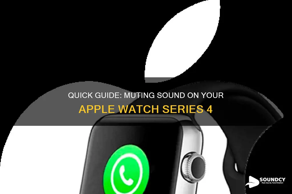 how do you mute the sound on iwatch 4