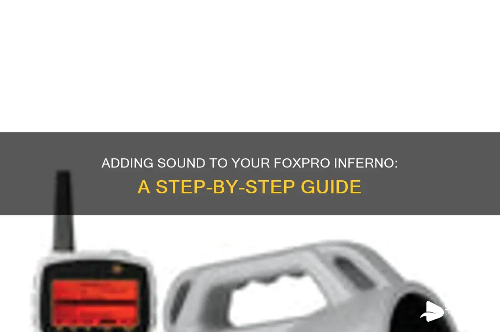 how do you put sound on a foxpro inferno