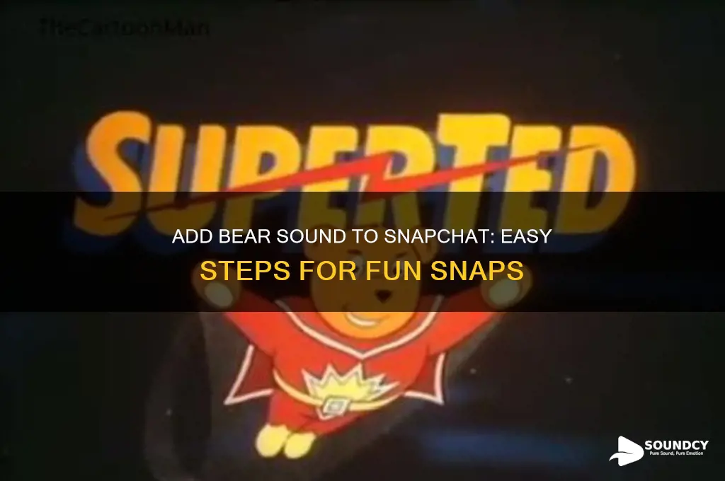 how do you put the bear sound on snapchat