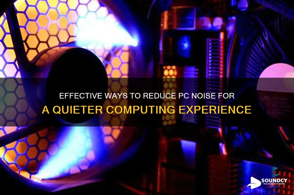 how do you reduce pc sound