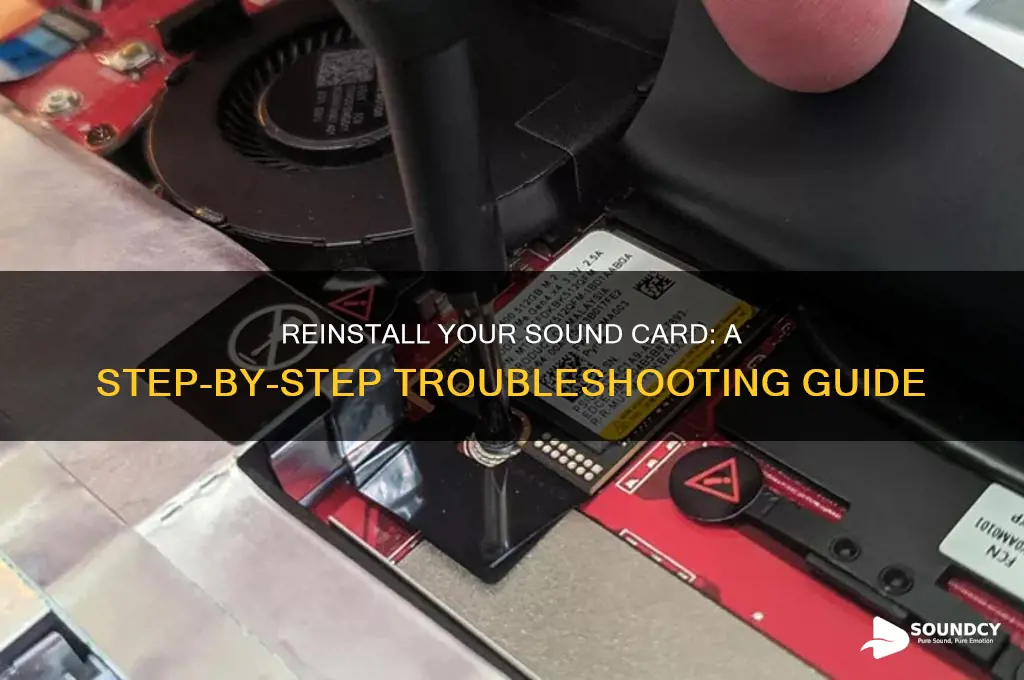 how do you reinstall sound card
