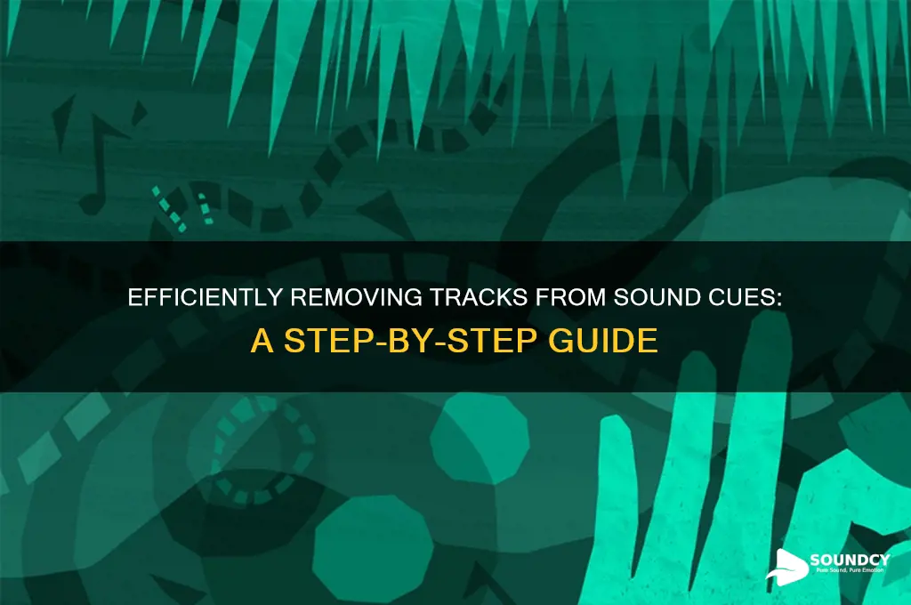 how do you remove a track from sound cue