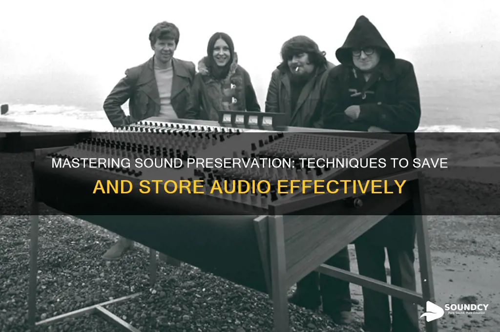 how do you save a sound
