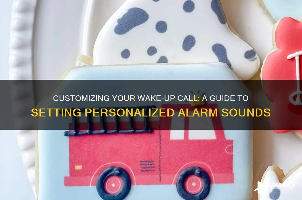how do you set a sound as your alarm