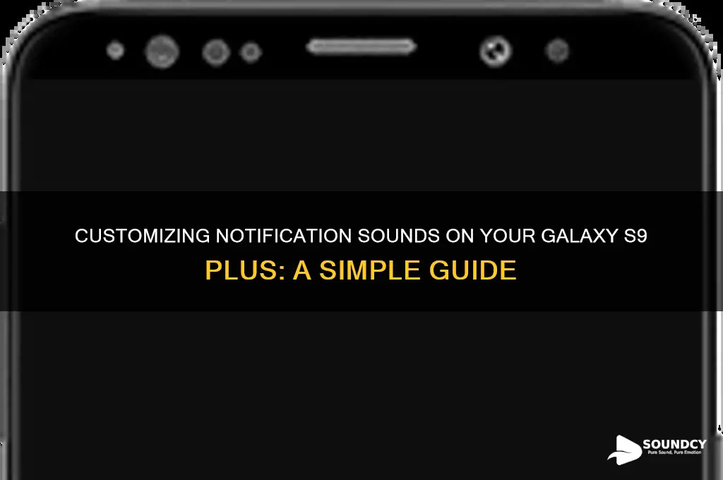 how do you set notification sounds galaxy s9 plus