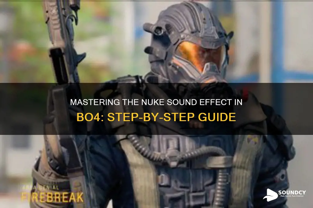 how do you set off the nuke sound bo4