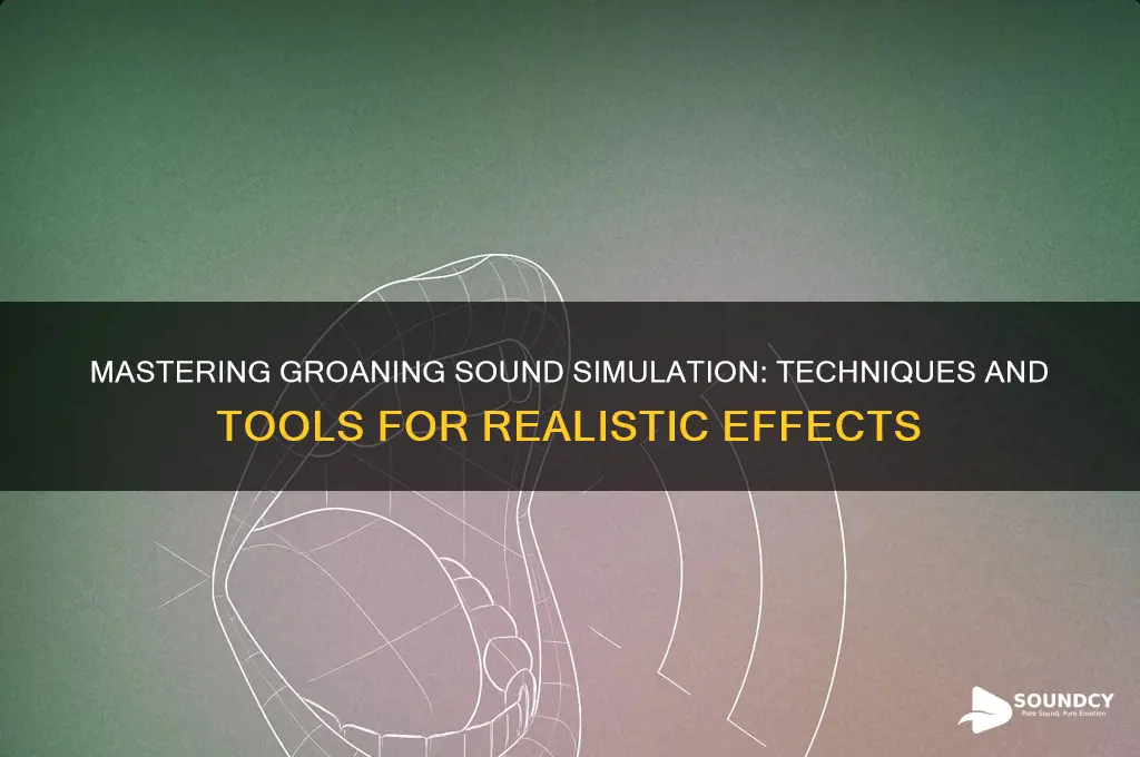 how do you simulate groaning sounds