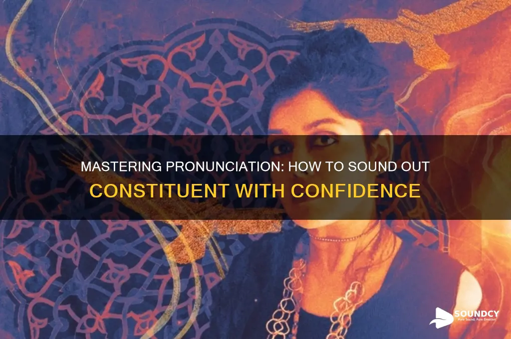 how do you sound out constituent