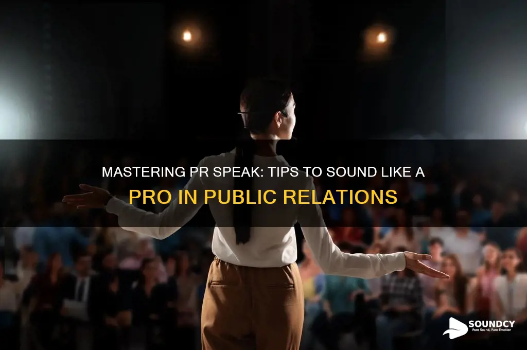 how do you sound pr