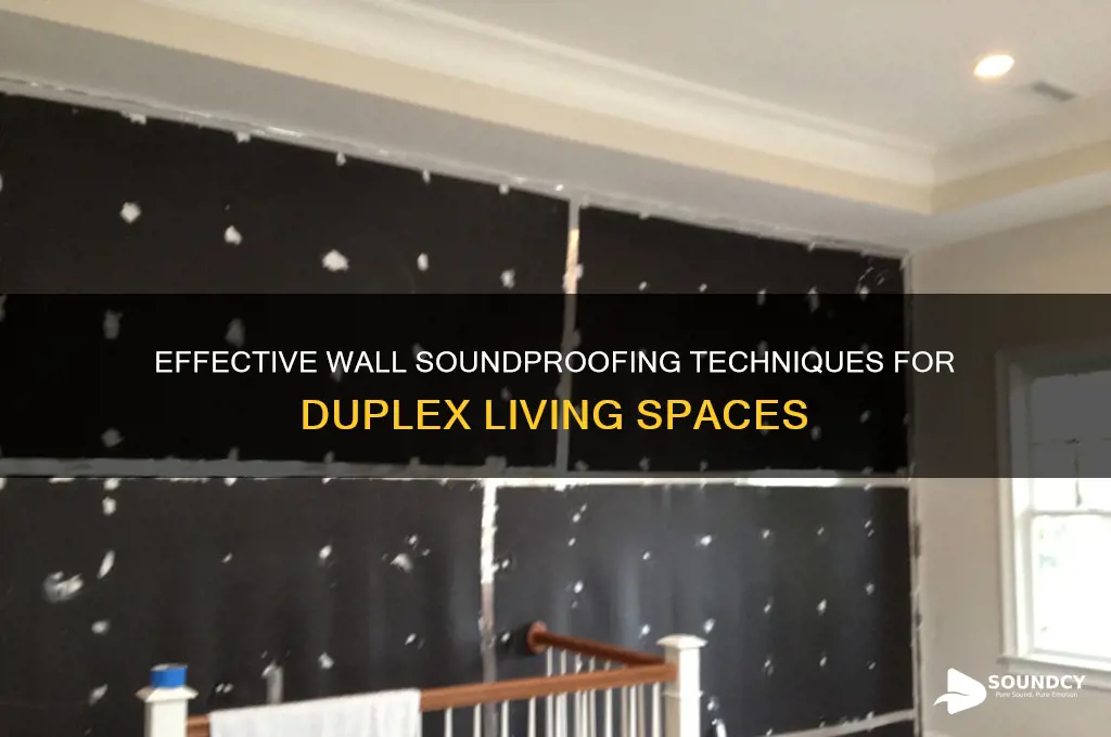 how do you sound proof a wall between dupkex
